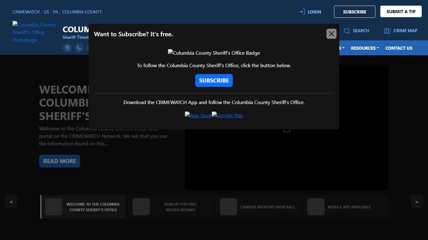 Columbia County Sheriff's Office Columbia County